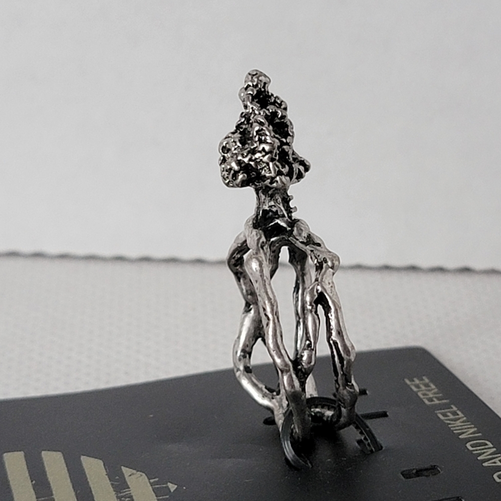 Tree House Statement Ring Silver Tone - Picture 4 of 8